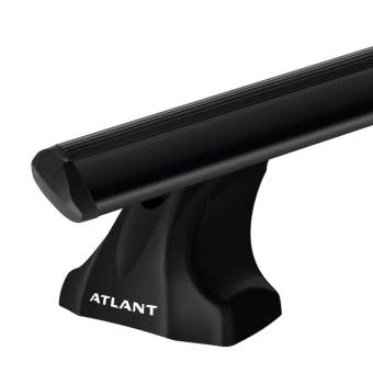 Багажник на крышу Атлант для VOLVO XC90 5-дв. внедорожник, 15- интегрированные рейлинги дуги алюминиевые Крыло черные