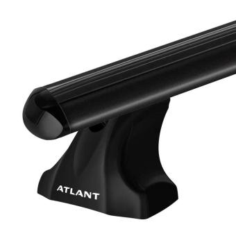 Багажник на крышу Атлант для VOLVO XC90 5-дв. внедорожник, 15- интегрированные рейлинги дуги алюминиевые аэро черные