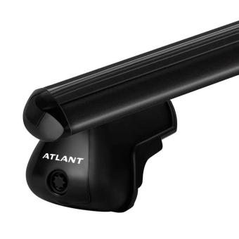 Багажник на крышу Атлант для VOLVO XC90 5-дв. внедорожник 02-, с обычным рейлингом дуги алюминиевые аэро черные