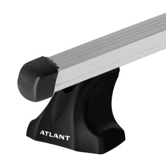 Багажник на крышу Атлант для VOLKSWAGEN Jetta VI 4-дв. седан. 10-15, 15-17 (Гладкая крыша) дуги прямоугольные алюминиевые