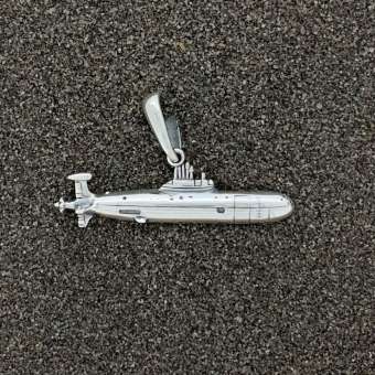 Кастомный кулон из серебра Crazy Silver Подводная лодка 971 005-012