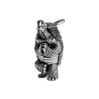 Кастомный кулон из серебра Crazy Silver Черепаха Угвей 014-008