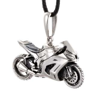 Кастомный кулон из серебра Crazy Silver Мотоцикл Kawasaki Ninja ZX-10R 019-009