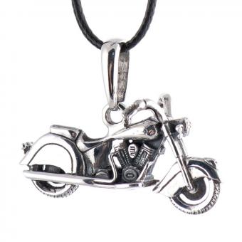 Кастомный кулон из серебра Crazy Silver Мотоцикл Indian chief-B 019-001