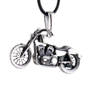 Кастомный кулон из серебра Crazy Silver Мотоцикл Harley Davidson Sportster 019-002