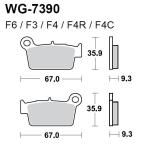 Тормозные колодки WRP WG-7390-F4 (LMP390 OR FDB2162 / FA367)-2