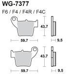 Тормозные колодки WRP WG-7377-F4 (LMP377 OR FDB2139 / FA346)-2