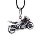 Кастомный кулон из серебра Crazy Silver Мотоцикл Suzuki GSX-R 019-011-1