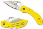 Spyderco Dragonfly 2, Yellow FRN handle, H1 Steel, Full Serrated-1