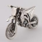 Кастомный кулон из серебра Crazy Silver Мотоцикл Кроссовый 5.7 cm 019-004-2