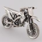 Кастомный кулон из серебра Crazy Silver Мотоцикл Кроссовый 5.7 cm 019-004-3