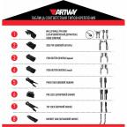 Щетки стеклоочистителя бескаркасные Artway для MINI Cabrio 2014 - (450-480 мм)-7