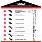 Щетки стеклоочистителя бескаркасные Artway для LDV Maxus фургон 2005-2011 (550-550 мм)-7