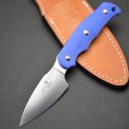 Туристический нож G.Sakai, Camper En Fixed / ZDP-189, Blue G-10-1