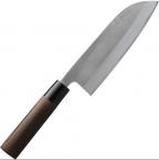 Кухонный нож Gihei-hamono Aogami#2 в нержавеющих обкладках Santoku 165mm-1