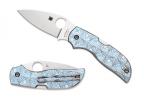 Складной нож Spyderco Chaparral, Titanium Blue Handle, CTS-XHP, Plain-1