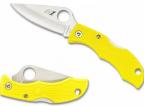 Spyderco Ladybug 3, Yellow FRN handle, H1 Steel, Plain-1