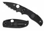 Складной нож Spyderco Native 5, Black FRN Handle, CPM-S35VN, Black Blade, Full Serrated-1