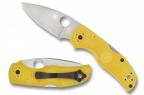 Складной нож Spyderco Native 5, Yellow FRN Handle, LC200N, Plain-1