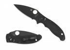 Spyderco Manix 2, Black G-10 Handle, CPM-S30V, Black Blade, Plain-1