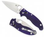 Spyderco Manix 2, Blue G-10 Handle, CPM-S110V, Plain-1