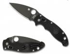 Spyderco Manix 2, Black FRN Handle, CTS-BD1, Black Blade, Plain-1