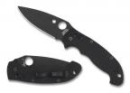 Spyderco Manix 2 XL, Black G-10 Handle, CPM-S30V, Black Blade, Plain-1