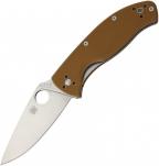 Складной нож Spyderco Tenacious, Brown G10 Handle, Plain-1