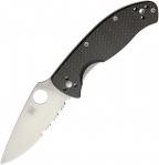 Складной нож Spyderco Tenacious, Carbon Fiber Handle, Part Serrated-1