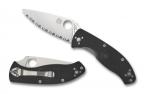 Складной нож Spyderco Tenacious, Black FRN Handle, Full Serrated-1