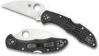 Складной нож Spyderco Delica 4, Wharncliffe, VG10 Satin Plain Blade, Black FRN Handle-1