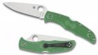 Складной нож Spyderco Endura 4, Flat Ground, VG10 Satin Plain Blade, Green FRN Handles-1