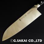 Кухонный нож G.Sakai ATS-34 Santoku 180mm-3