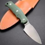 Туристический нож G.Sakai, Camper En Fixed / ZDP-189, Green G-10-10